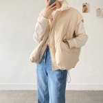 덕다운 베스트 스트링 조끼 패딩 조끼 : 리틀제니
