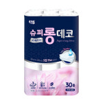 리빙 슈퍼롱 데코 화장지 33m 30롤 : 바르고바른샵