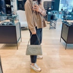 (루즈앤라운지) 글로리아 M 크로커 숄더백 RA2A9ABG603WBG : 롯데 이천점 루즈앤라운지