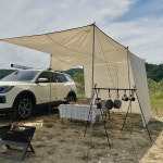 레오루카 차량용 사이드 어닝 타프 룸 감성 차박 캠핑 그늘막 헥사 렉타 월 SUV 트렁크 : 레오루카