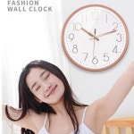 화장실시계 안방 소형 작은 목욕탕 가벼운 심플한 벽에 붙이는 가정용 벽시계 : megapass