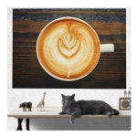 W07 커피 커피숍 카페 캔버스 사진 액자 A1사이즈 : 로시