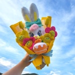 리코 인형꽃다발 당근케이크리코 생일 기념일 꽃다발 : 당신의순간