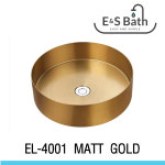 EL-4001 스텐레스 골드 탑볼세면기 스테인레스 stainless sus 컬러세면기 이엔에스바스 까페세면기 인테리어 : 이엔에스바스 은성도기