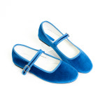 신난다슈 여성 플랫 슈즈 1cm 벨벳 메리제인슈즈 단화 둥근코 낮은굽 BRP2175030 블루 : 롯데백화점 중동점