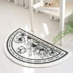 블로마 플라워 하프문 발매트 : 바이빔