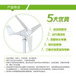 야외 전기 수직 풍력 터빈 300w 500w 가변 220v : 딸기마켓13