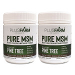 PlusFarm Pure MSM Powder 플러스팜 식이유황 퓨어 MSM 파우더 300g 2팩 : 유니에이블