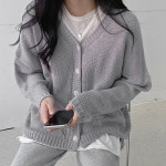 핏보장 무조건소장 마카롱 만족도100% 데일리 박시핏 브이넥 긴팔 가디건 (8color) : 루너프