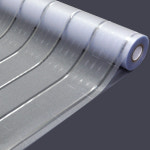 데코리아 재사용가능한 물로만 붙이는 무점착창문시트지 H-083 스트라이프 (자외선차단 사생활보호) : 데코리아