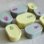 실리콘 도시락통 직장인 샐러드 유치원 소풍 도시락 라임 200ml : 유비팜