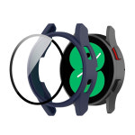 [1+1]갤럭시워치4 케이스 강화유리 풀커버 보호 스트랩 시계줄 필름 40mm 44mm : 펠리칸컴퍼니