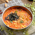 매운 얼큰칼국수 공주칼국수 밀키트 캠핑 해장 맛집 2인분 : 77마켓