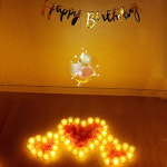 특별한 감동 답프로포즈 신혼집 트렁크 호텔 펜션 LED 촛불 캔들 셀프 청혼 이벤트 커플 : 세상을 흔든 이큐컴퍼니