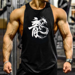 IZMALL 머슬탑 헬스나시 민소매 드래곤 짐웨어 운동+ : IZMALL