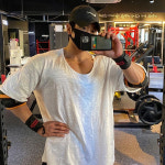 리프티즘 빈티지 유넥 오버핏 남자 무지 머슬핏반팔 루즈핏 짐웨어 어깨넓어보이는 옷 : 리프티즘