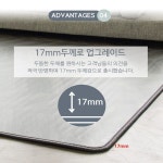 한일 의료기 전기장판 17mm 매트 헤링본 거실용 중형 분리 난방 : 제이제이판도라