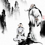 동양 신선 산수 수묵화 신선도 산신 바둑 파르텔 민속벽지 시트지 롤스크린 : 으뜸데코