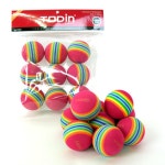 어린이 골프 연습 체육 수업 무지개 안전 골프공 스폰지공 스펀지볼 : 와리우스몰