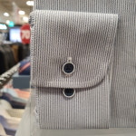 레노마 면 혼방 멜란지 스트라이프 네이비 컬러 일반핏 긴팔 셔츠 RLFSGP-801-NY : NC불광점 레노마셔츠