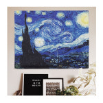 [FullyJully] 반고흐 별이빛나는밤 명화 중형 공간 장식 천 포스터 : FullyJully