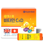 2+1 본사직영 헬스웰 영국산 비타민C 2000mg & 스위스 비타민D 1000iu 30포 : 코어천연