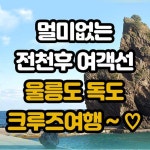 울릉도 크루즈 패키지 독도여행 3박4일  포항출발(매일출발확정) : 아라여행사 패키지