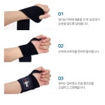 양손 사용가능 엄지 손가락 걸이 손목 보호대 스트랩 아대 밴드 찍찍이 약국 : 도토리메디팜