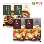 채선당 [유통기한22.08.16까지]돈까스 2종 4개 세트 : SK스토아