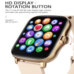 2021 Y20 P8 Plus 스마트 시계 남성 회전 버튼 IP67 Smartwatch 1.7 인치 HD 화면 스포츠 여성 Smartwatch 24H 심박수 : 모아모아95