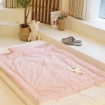 더품 토끼인형 바이오 워싱 고밀도 80수 순면 신생아 아기 차렵 이불세트 출산 준비 선물 : 더품베이비