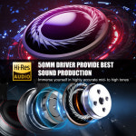 Oneodio Pro-50 유선 스튜디오 헤드폰 스테레오 전문 DJ 헤드폰이어 모니터 이어폰 포함 베이스 헤드셋 : 모아모아95