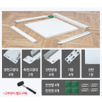 드럼 세탁기 건조기 직렬설치 선반 앵글 조립식 철제선반 세탁실 받침대 거치대 : 티에이커머스