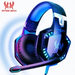 게임 헤드폰 게임용 헤드셋베이스 스테레오 오버 헤드 이어폰 Casque PC 노트북 마이크 컴퓨터 PS4 Xbox 용 유선 헤드셋 : 모아모아95