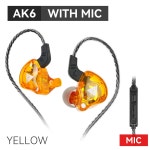 QKZ AK6 3.5mm 유선 헤드폰 구리 드라이버 스테레오 HiFi 이어폰베이스 이어 버드 음악 실행 스포츠 헤드셋 게임 이어폰 : 모아모아95