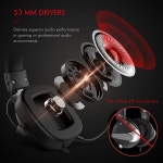 HAVIT 헤드셋 게이머 유선 PC USB 3.5mm XBOXPS4 헤드셋50MM 드라이버 포함 컴퓨터 노트북용 서라운드 사운드 HD 마이크 : 모아모아95