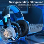 게임 헤드폰 게임용 헤드셋베이스 스테레오 오버 헤드 이어폰 Casque PC 노트북 마이크 컴퓨터 PS4 Xbox 용 유선 헤드셋 : 모아모아95