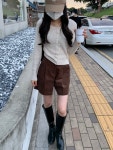 (당일) wine cashmere cardigan (red) : 디어선샤인