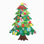 크리스마스 부직포 붙이는 벽트리 장식꾸미기 LED전구 : 기프트갓