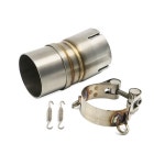 YZF R6 2006-2019 슬립온 오토바이 Yamaha YZFR6 배기 연결 파이프 튜브용 51mm 배기 머플러 중간 링크 파이프 : 모아모아95