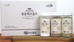 최고급 소금 프리미엄 용융해조소금 세트(다시마,톳,순수용융소금) : 믿고먹는 수산물 완도식품