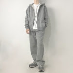 헤비 스웨트 투웨이 후드집업 스트링 와이드 팬츠 셋업 원마일웨어 세트 : 582