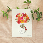 드로잉카드 압화 DIY 만들기 세트 인테리어카드 캘리그라피 감성카드 : 체크스토리 교구