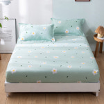 방진방수 매트리스커버 침구 순면 100% 면 침대 커버 싱글 미끄럼 방지 고정 얇은 패드 전용 1.5m 방진 커버 침대 커버 : 오기네쉬핑