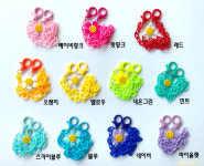 컬러 스마일데이지 마스크스트랩 가벼운 체인 마스크줄 구디백 플라워 유아 어린이 스마일 : 헤이마이데이