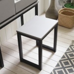 인테리어 간이 스툴 디자인 화장대 식탁 카페 업소 가정 보조 낮은 철제 스틸 프레임 우드 나무 아카시아 오크 화이트 큐브 미니 사각 1인 의자... 