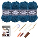 맥시실 4볼 목도리DIY 세트 / 맥시털실 / 목도리실 / 목도리뜨기 : 마마니트