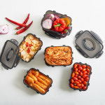 1P+1P 이지앤프리 색베임이 없는 블랙 에디션 김치통 담은 시리즈 2L, 3.2L, 4.3L, 4.7L, 6L, 7.3L, 8L, 13L, 17L 대용량까지 사이즈... 