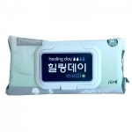 힐링데이물티슈 60매20팩 대형물티슈 요양병원물티슈 60매 : 로운상사
