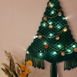 [허OO님 55개 단체 주문건]마크라메 크리스마스 트리 월행잉 : 타래 마크라메